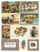 Collage Sheets on CD 7 Vintage Images Art Ephemera Digital 