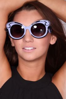 Purple Swirl Design Gradient Sunglasses @ Amiclubwear Sunglasses 