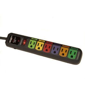 Monster Power Strip MPAV600 6 Outlet Surge Protector 2 Day Shipping 