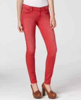 for All Mankind New Red Flat Front Five Pocket Leggings Jeggings 30 
