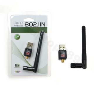 802 11n G B 150Mbps Mini USB WiFi Wireless Adapter Network LAN Card w 
