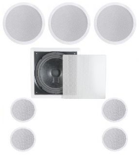Flush Mount in Ceiling Speakers 7 1 Home Theater 8 Subwoofer 