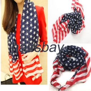 Silky, kerchiefs,multifunction,Fashion Scarf ,American flag design 