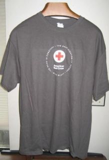 American Red Cross T Tee Shirt Gray XL Extra Large
