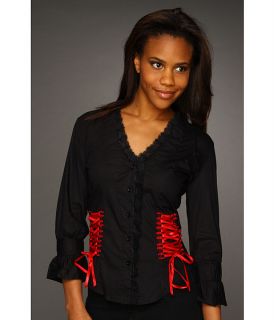 54 95 scully lace up back shirt $ 55 00