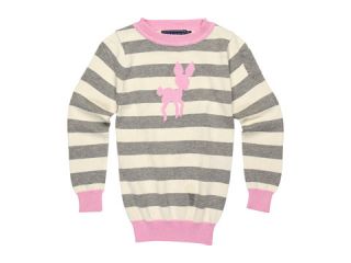 Toobydoo   Girls Cotton Cashmere Crewneck w/ Deer Sweater (Toddler 