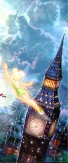 Thomas Kinkade Art Disney Peter Pan Tinker Bell Canvas