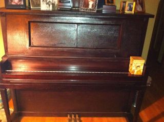 Marshall & Wendell Antique Player Piano; Model Stoddard Ampico