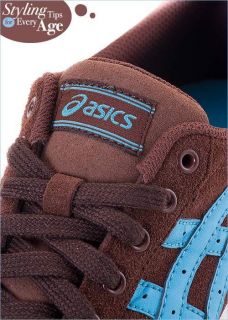 Brand New Asics Aaron Le Shoes Brown Blue H935K 6149 5B