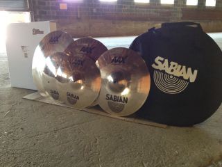 Sabian AAX 5pc Cymbal Box Set Xplosion Promo Pack Greenbrier Exclusive 