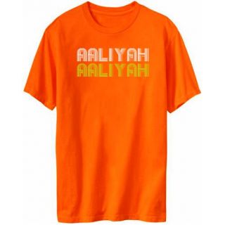 Aaliyah Female Names Mens T Shirt Orange