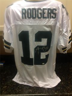 Aaron Rodgers Signed white Packers Authentic Jersey (Steiner COA)