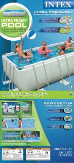   52 Ultra Frame Rectangular Swimming Pool Complete Set 54481EG