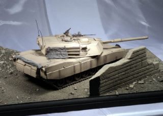 35 Built M1 Abrams Tank Diorama Desert City Rubble