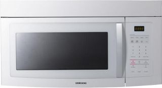 New Samsung White Over The Range Microwave Oven SMH1713W