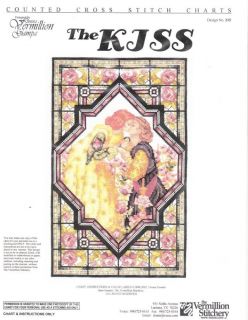 The Kiss Donna Vermillion Giampa Counted Cross Stitch Chart New