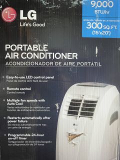 LG LP0910WNR 9 000 BTU Portable Air Conditioner Brand New