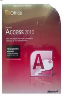 Microsoft Access 2010 Brand New Academic Edition SEALED