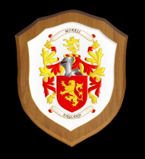 Family Crest Coat of Arms Shield with Any Name