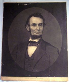 Abraham Lincoln, Engraved by John Sartain, 1866 Original RARE