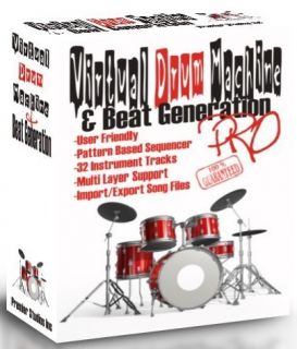 DJ Software Virtual Drum Machine Beat Generation Digital Drum Software 