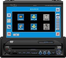 DTI MV 7017 in Dash Car Audio 7 LCD CD DVD  WMA USB Player 
