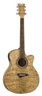 Dean EQA GN Acoustic Guitar Quilt Ash Top Body Rosewood Fretboard 