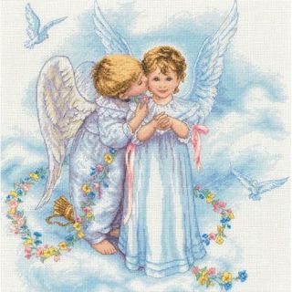 Angel Kisses Dimensions Cross Stitch Kit New Counted