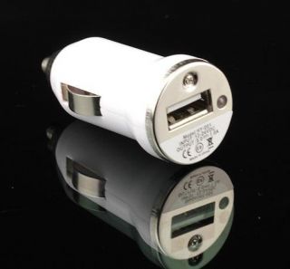 Two Car Charger USB Sync Data Cable for Apple iPhone 4 4S 3GS iPod 
