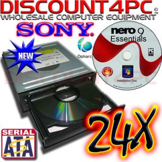   Sony Optiarc SATA 24x CD DVD R RW DL Drive Model Ad 7280s 0B