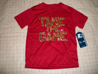 Boys Starter Red Active T Shirt Under Armour Mesh Tee Sz x Small XS 4 