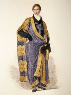 Ackermann History of Cambridge 1815 HC Regency Fashion Print Nobleman 