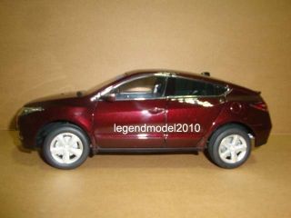 18 Acura ZDX 2011 Die Cast Model Black / Red / Grey 1pc