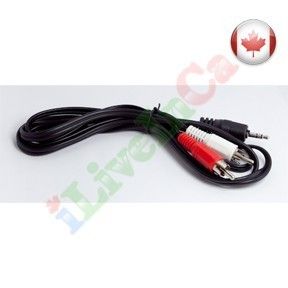 5FT 3 5mm to RCA STEREO AUDIO CABLE ADAPTER PLUG JACK 5 FT 1 5M
