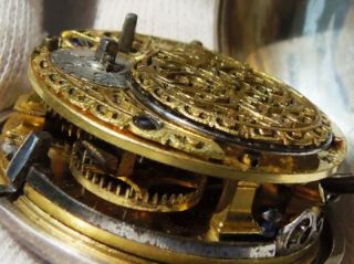   Verge Fusee Repose Silver Watch J Adamson London C1770 Ottoman