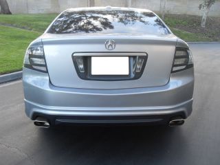 2004 05 2008 ACURA TL TYPE S BLACK / CLEAR TAIL LIGHTS
