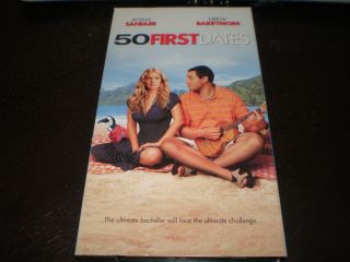 Used VHS 50 First Dates Adam Sandler Drew Barrymore Sean Astin