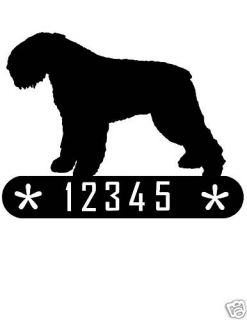 Bouvier Des Flandres Metal Home Address Sign House Dog