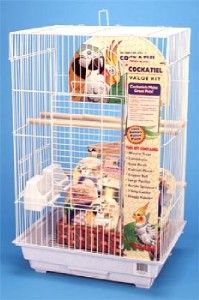 click to see supersized image cockatiel medium bird cage kit bck5