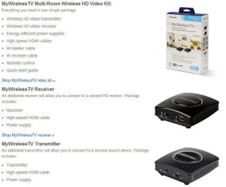 Actiontec Mywirelesstv Wireless HDMI Kit MWTV200KIT 01