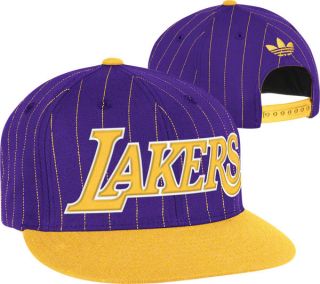 Los Angeles Lakers Adidas Originals Purple Buzzer Beater Flat Brim 