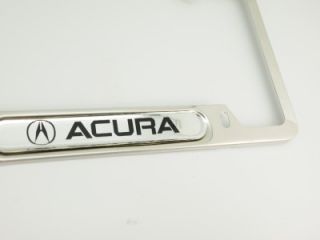 Acura Chrome Stainless Steel License Plate Frame Holder TL RL TSX MDX 