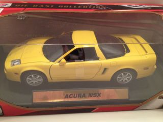 Motor Max 1 18 Scale 2003 Acura Honda NSX Diecast Model Yellow