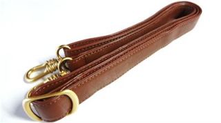 New UB Cognac Leather Replacement Strap Purse Bag Gold Hardware