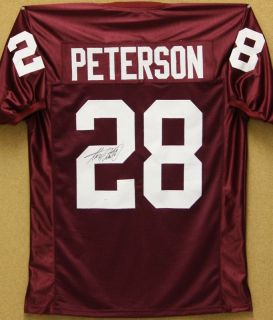 Adrian Peterson Autographed Oklahoma Sooners Jersey JSA Authenticated 