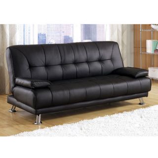 Conway Bicast Leather Futon Sofa Adjustable Bed