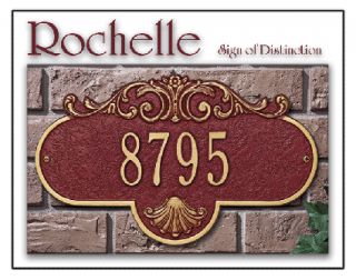 Rochelle Standard Size House Office Address Plaque Sign