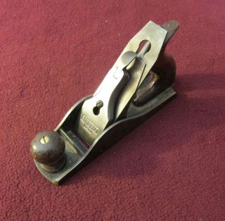 SARGENT V B M No.409 BENCH PLANE SMOOTH TYPE 3 LEVER CAP & CUTTER 