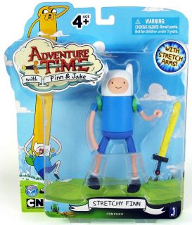 Adventure Time Stretchy Finn and Jake 5 Action Figures with BMO Beemo 