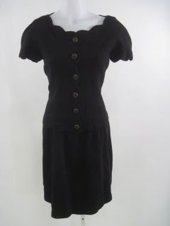 adrienne vittadini black cap sleeve dress size 8